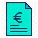 Document Document Commercial Accord Euro Icône