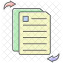 Document Sharing Lineal Color Icon アイコン