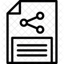 Document Sharing File Collaboration Online Document Exchange アイコン