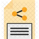 Document Sharing File Collaboration Online Document Exchange アイコン