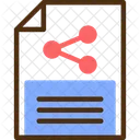 Document Sharing File Collaboration Online Document Exchange アイコン