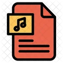 Documento Musica Arquivo De Musica Ícone