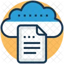 Documento en la nube  Icono