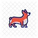 Dog Red Short Legged Icon