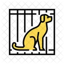 Dog Cage Color Icon