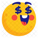 Dolar Dinero Emoticonos Icono