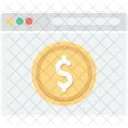 Dollar Ecommerce Online Icon