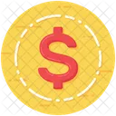 Dollar Money Coin Icon