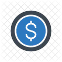 Dollar Coin Currency Icon