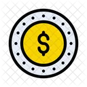 Dollar Coin Saving Icon