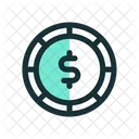 Dollar Coin Money Icon