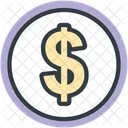 Dollar Coin Currency Icon