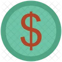 Dollar Coin Currency Icon