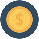 Dollar Coin Currency Icon