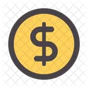 Dollar Coin Currency Icon