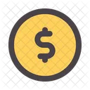 Dollar Coin Currency Icon