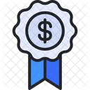 Dollar Badge  Icon