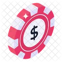 Money Chip Dollar Chip Casino Chip Icon