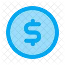 Dollar Coin Currency Cash Icon