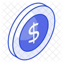 Dollar Coin Money Icon