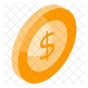 Dollar Coin Money Icon