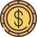 Dollar Coin  Icon