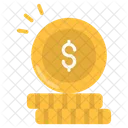 Dollar Coin Cash Icon