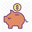 M Sparschwein Dollar Dollar Ersparnisse Ersparnisse Symbol