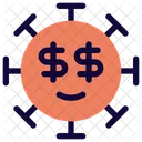 Dollar Eyes Coronavirus Emoji Coronavirus Icon