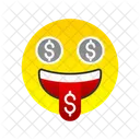 Dollar Face Emoji  Icon