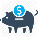 Dollar piggy  Icon