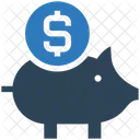 Dollar Piggy Bank Piggy Bank Saving Icon