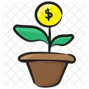 Dollar Plant Money Growth Financial Growth Icon