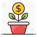 Dollar Plant Money Plant Money Growth Icon