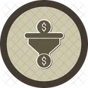 Dollar Sales Pipeline Revenue Generation Financial Goals Icon