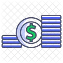 Dollar Stack  Icon