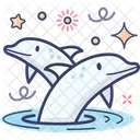 Dolphin Fish Animal Icon