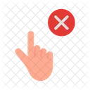 Dont Touch Hand Coronavirus Icon