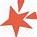 Doodle Star Red Star Red Icon