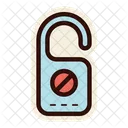 Door Sign Do Not Disturb Door Hanger Icon