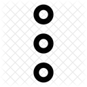 Dot Vertical Open Menu Menu Icon