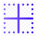 Dotted Centered Maximize Minimize Icon