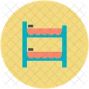 Double Bed Stairs Icon