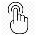 Double Tap Click Gesture Icon