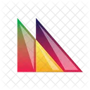 Double Triangle Logo Triangle Background 아이콘