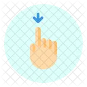 Down Finger Gesture Icon