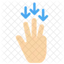 Down Finger  Icon