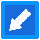 Down Left  Icon