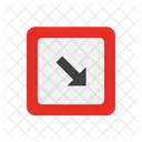 Down Right Arrow  Icon