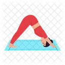 Downward Facing Dog Adho Mukha Icon